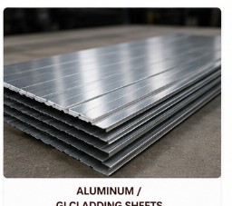 Aluminum and galvanized iron cladding sheets for insulation jacketing